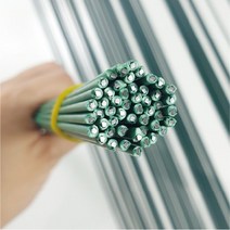 꽃철사 지철사 꽃포장용철사 녹색 50P (두께 2.2mm길이50cm), 꽃철사 40CM (50P)