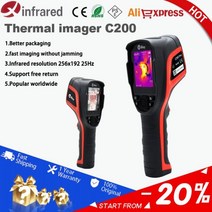 열화상카메라 INFIRAY 적외선 열 화상 카메라 해상도 256x192 25Hz PCB 회로 산업 테스트 바닥 가열 튜브 C200368198, C200