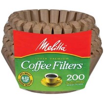 밀리타 커피 앤 티 차거름망 배스킷, Natural Brown, 200개입