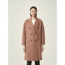 3여성)올리비아로렌 긴기장감의 레귤러핏 핸드메이드 코트 VOCEAXWA131