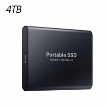 공기계 휴대폰 스마트폰 핸드폰 휴대용 ssd 원래 하드 디스크 128tb 64tb 인치, 4tb 블랙