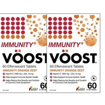 부스트 Voost Orange Zest Effervescent 호주 이뮤니티 오렌지 제스트 비타민C 아연 발포정 60정, 2팩