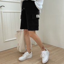 패치카고밴딩하프팬츠