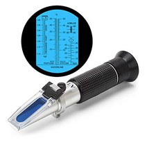 4-in-1 DEF Antifreeze Coolant Refractometer for Automobile Antifreeze System Diesel Exhaust Fluid, 1