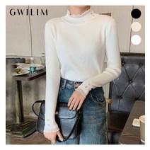 귈림 버튼포인트 골지 터틀넥니트 GAFKN052P