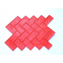 콘크리트 시멘트 보도블럭 금형 틀 바닥 거푸집 양각 된 스탬프 소재 PU 아트 컬러 DIY 인쇄 지상 MYFS 정원 수 있습니다. 144717, 빨간