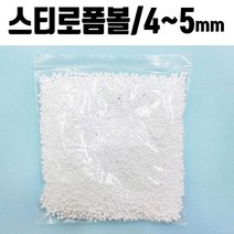 폼폼 발포입자 4 5mm 1봉 스티로폼 슬라임재료 홈파티, 1~2mm(약24g)