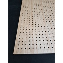 바나나목재 MDF 타공보드(방염처리) 15Tx1200x2400mm 흡음 방음합판 목재, 메이플