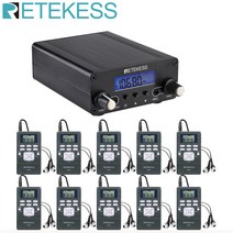 Retekess TR508 무선 FM 방송 송신기 라디오 방송국 + 10pcs PR13 라디오 드라이브 인 교회 회의 변환, TR508-PR13