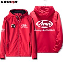 ARAI 아라이 오토바이 바람막이 모터사이틀 바이크 점퍼 레이싱 자켓 점퍼 방풍 경량 윈드자켓, 빨강 1