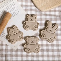 앉은 곰 쿠키커터 곰돌이 쿠키틀 아기곰 동물 모양틀, 앉은 고양이
