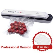 랩핑 머신 실링 기계 진공 식품 실러 포장 220V 가정용 필름 포장기, professional 30bags_미국 플러그 | 2