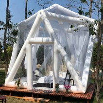 투명텐트 바람막이 우레탄 카페 캠핑 캐노피 쉘터 포장마차 텐트 구형 호텔 레스토랑 돔형, 링 모양의 버블 하우스