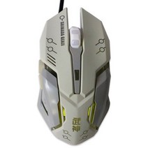 D.VA 핑크 USB 유선 마우스 6 버튼 호흡 LED 백라이트 게임 마우스 노트북 PC 오버 워치 게이머용 유선 사신 컴퓨터 마우스, Genji