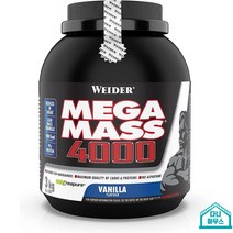 독일 WEIDER Mega Mass 4000 헬스보충제 웨이트게이너 단백질 파우더 3kg, 1