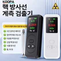 KOOPA TOOL 소형 휴대용방사능측정기 방사선 테스터기 측정기 방사능측정기 검출기 도구 방사능, 블랙, 1개