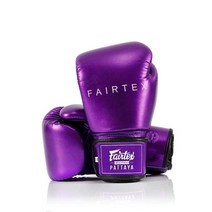 Fairtex 메탈릭 복싱 글러브 (퍼플 메탈릭 355ml(12온스), Purple Metallic