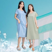 앤더데이 썸머코튼 A라인 롱원피스