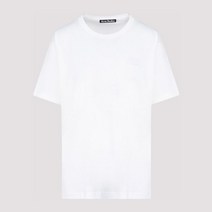 아크네 아크네스튜디오 페이스 로고 반팔 티셔츠 25E173 183 OPTIC WHITE