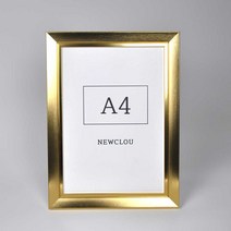 A4 A3 B4 인테리어 우드 액자 프레임 6종 사이즈 등록증 자격증 상장, 골드
