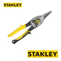 스탠리 항공가위 직선절단 우측커브 좌측커브 항공함석가위 안전장금장치 다용도 수공구 작업공구, 14-563(직선)