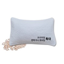 친환경편백아트 프리미엄 편백 미니 큐브칩 베이직 베개, 흰색