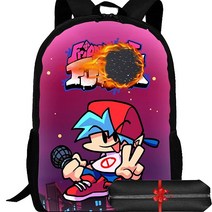 3D Prints Casual Backpack Cartoon Bookbag With Pencil Case Trael Laptop Gifts9