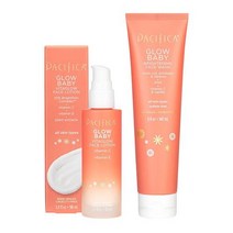 비타민앰플 모공 비타민C 씨 바르는앰플 세럼 퍼시피카 뷰티 글로우 베이비 포 페이스 비타민 C 글리콜산 브라이트닝 서포트 모든 타입용 무향 클린 스킨 케어 비건 크루얼티 프리, 세안 + 페이스 모이스처라이저 -