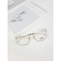 빅사이즈 하금 사각 안경테 더셰프 스페셜에디션 NSC01 C06 투명하금테 글라스셰프