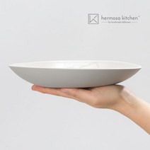 에르모사키친 무광 컬러머드 도자기 접시, 피코크 그린, 1개