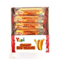 유피 빅 프랑크 큰 핫도그모양 젤리 32g x 24개입