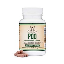 PQQ 보충제 - 20mg 60캡슐피롤로퀴놀린 퀴논은 미토콘드리아 ATP 코엔자임 수치 에너지 최적화제 및 더블 우드 보조제를 통한 수면의 질 지원을 촉진합니다.