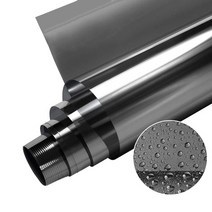 개인 정보 보호 창문 필름 차양 거울 반사 편도 창 음영 비닐 자외선 유리 스티커, [15] 1m x 15m, [05] Black and silver