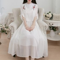 FANSYLI 중학생여여름한국판원피스소녀 스위트귀여운학생치마01호 5F