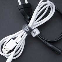 힐링쉴드 케이블타이 벨크로 전선정리, 블랙, 일반 타입 10매, 1개