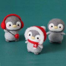 양모 펠트 니들 DIY 바늘 인형 만들기 키트 세트 패키지, 58.방울캣3