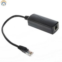 보안 부속 부품 802.3afat의 24볼트 ubnt 장치용 이더넷 변환기 기가비트 poe 인버터 장치를 통한 48v 24v poe 변환기 전원, 없음, 한개옵션0