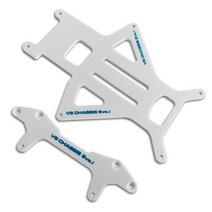 카본 섬유 시트 VS EVO 섀시 1.5mm 클래스 파이버 94734 타미야 미니 4WD 레이싱카 모델 예비 부품, 01 White