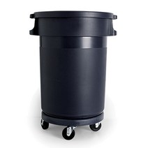 업소용 대형 음식물 바퀴 달린 쓰레기통 양동이 물통, 5륜 베이스(120리터 일치)