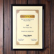 A4 허가증 상장액자 행사용 상장케이스 가로세로 겸용
