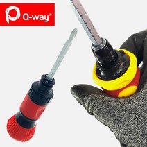 큐웨이 조절 라쳇 드라이버 QW-6060 6x38 주먹 양용드라이버 수공구, QW-6060 (6x38)