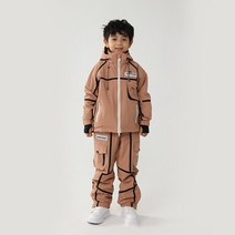 겨울 어린이 스키 세트 여아 및 남아용 야외 스노우보드 재킷 오버올 후드 키즈 바람막이 방수 스노우팬츠, 16 as picture_05 150