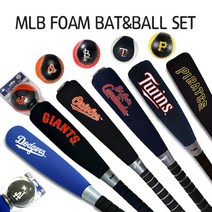 프랭클린 MLB 피츠버그파이어리츠 야구 폼배트 세트 15120F23, 블랙계열(네이비)