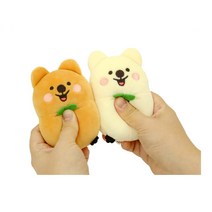 모찌타운 스트레스볼 쿼카 답례품 동물 애착 인형 생일 선물, 크림