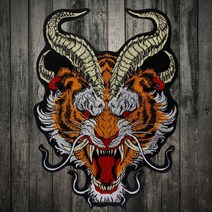 대형 와펜 자수마킹 왓펜 드래곤 패치 오토바이 백킹 라벨에 수 놓은 철 펑크 144