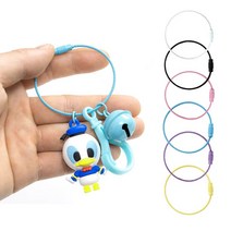 컬러 와이어링 10P 비즈 아크릴 키링 만들기 부자재, 5-와이어링10p-퍼플