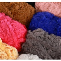 인조퍼 털실 복슬복슬 뜨개실 부드러운 뜨개질실 모자 목도리 뜨기 DIY 니팅 뜨개질 실타래, 단일사이즈, 12번