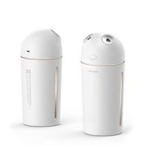 아트박스/아이디스킨 아이리버 듀얼스팀맨 충전식 무선 미니가습기 2600mAh MH-50W, 클래식블랙