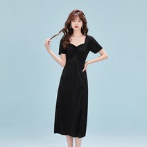 여름 큰 뚱뚱한 mm 여름 주름 드레스 스플릿 스커트 인 슈퍼 요정 슬림 하이 블랙 기질 롱 스커트