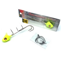 갈치 텐야 카본 더블훅 지그헤드 갈치바늘 와이어리더 생미끼 고정와이어 동봉 8g 11g 15g 20g 25g 30g 40g 50g